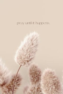 Carnet de notes | Pray until it happens: 80 pages | Couverture souple | 15.24 x 22.86 cm