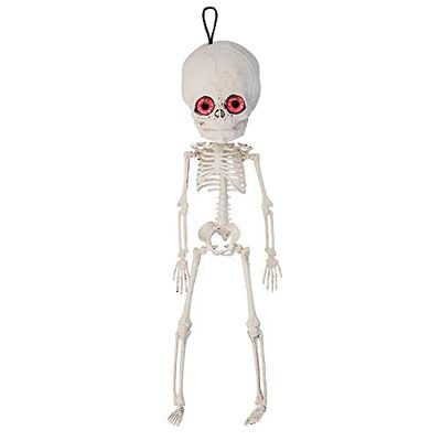 Boland 73063 - Opknoping skelet Alien, grootte 42 cm, decoratie, hangdecoratie, hangers, Halloween, carnaval, themafeest