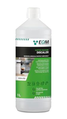 EQM - ECO- 212 - Decalcificante per Macchine da Caffè - 1L - 100% origine naturale - Compatibile con tutte le macchine da caffè