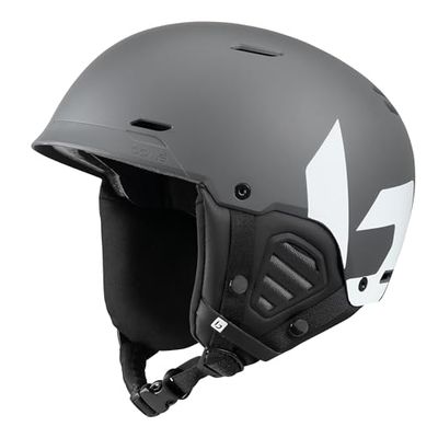 Bollé Casque de Ski Mute - Coque Robuste en ABS, Protection AViD EPS, Ajustement Click-to-Fit réglable, Ventilation optimisée, léger, Confortable et Compatible avec Le protège-Menton de compétition