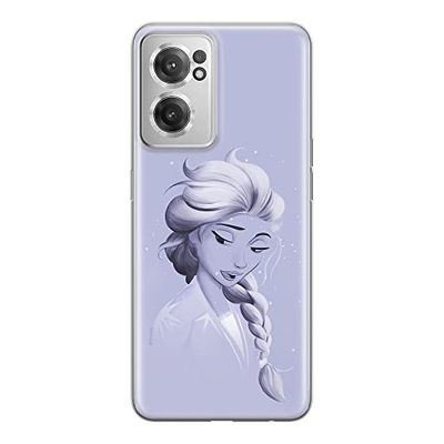 ERT GROUP mobiel telefoonhoesje voor Oneplus NORD CE 2 origineel en officieel erkend Disney patroon Elsa 013 optimaal aangepast aan de vorm van de mobiele telefoon, hoesje is gemaakt van TPU