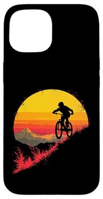 Cyclist Sunset Silhouette Case for iPhone 15