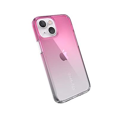 Speck Products Gemshell Ombre iPhone 13 mini / iPhone 12 mini Case, Fuschia Fade/Clear