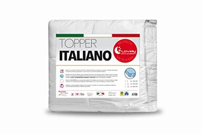V.I.P. Very Important Pillow V.I.P. Décoration Italienne Lovely Blanc 125 x 195 cm, Microfibre Polyester, 125x195 cm