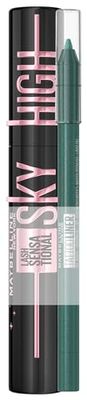 Maybelline New York Lash Sensational Sky High, 7,2 ml, con penna gel per tatuaggi n. 815 Tealtini