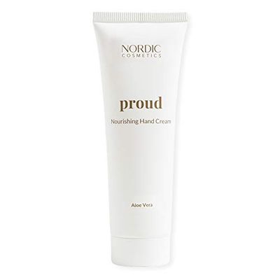 Nordic Cosmetics Vegan Hand Cream for a Radiant Complexion with CBD & Aloe Vera 50 ml - dermatologically tested with top grade “VERY GOOD” - cruelty-free CBD cosmetics - Nordic cosmetics hand cream