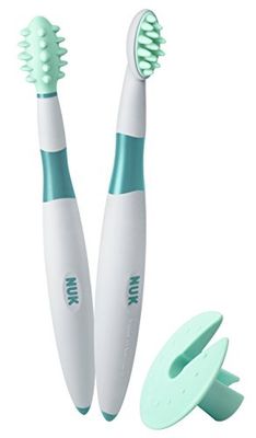 NUK 10256205 Conjunto de aprendizagem dentária, 2 peças