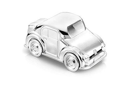 Zilverstad 6024261 Spaarpot in de auto, aanslagbestendig, 13 x 7 x 7 cm, verzilverd