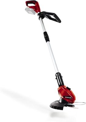 Einhell Aparador de bordo sem fios - GE-CT 18 Li Solo (18 V, largura de corte: 24 cm, tempo máximo. de execução 55 min, tempo de carregamento 40 min), cor vermelha, não inclui bateria nem carregador