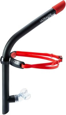 TYR Tuba Ultralite Snorkel Elite Unisexe, Black/Red, Taille Unique