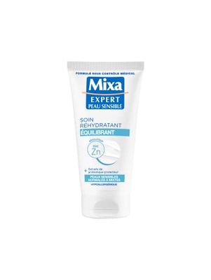 Mixa Expert Peau Sensible - Balanserande återfuktande vård med havrextrakt + kopparregulator - 50 ml