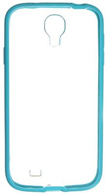 Pro-Tec Window Hard Shell Case Cover voor Samsung Galaxy S4 Transparant met gekleurde rand - Turkoois