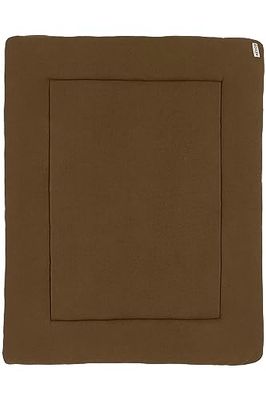 Meyco Baby Knit Basic Tapis de Parc 100% Coton Doux et sûr Lavable en Machine Doux et Doux Passe au sèche-Linge Chocolat 77 x 97 cm