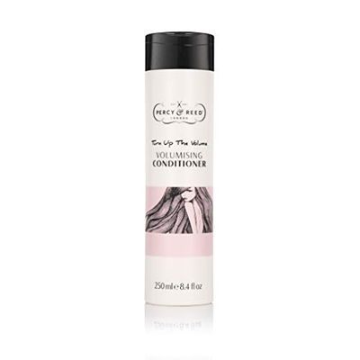 Percy & Reed Turn Up The Volume Volumising Conditioner - Adds Weightless Volume To Thin Fine Hair - Fuller and Thicker Hair. Free From Gluten, Silicones, Sulphates & Parabens. Heat Protection - 250ml
