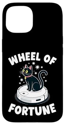 Wheel Of Fortune Cat Joke Robot Vacuum Cleaner Cat Case for iPhone 15