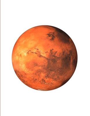 Mars Notebook -- 200 Lined Pages Composition Style