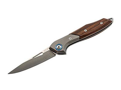 MKM Uniseks zakmes voor volwassenen, bruin, 17,3 cm