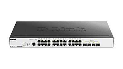 D-Link DGS-3000-28LP 28-port Layer2 hanterad PoE Gigabit-omkopplare 24 x 10/100/1 000 Mbit/s TP (RJ-45) PoE-port 4 x 1000 Mbit/s fiber (SFP)
