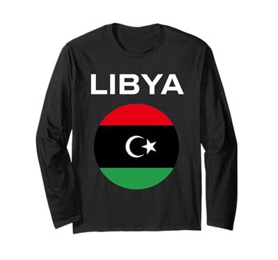 Bandera de Libia moderna Manga Larga