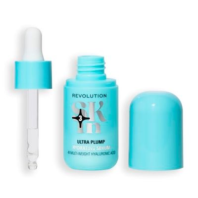 Revolution Skin, Ultra Plump Multi-Weight Hyaluronic Acid Hydrating Serum, Face Serum, Long-Lasting Hydration, Vegan & Cruelty-Free, 30ml