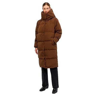 Object Dames Objlouise Long Down Jacket Noos jas, Dark Earth., XS
