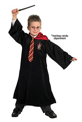 Rubies Kit accessori di Harry Potter per ragazzi include occhiali, bacchetta di Harry Potter e cravatta. Warner ufficiale, per Carnevale, Natale, Compleanni, Feste e Halloween.