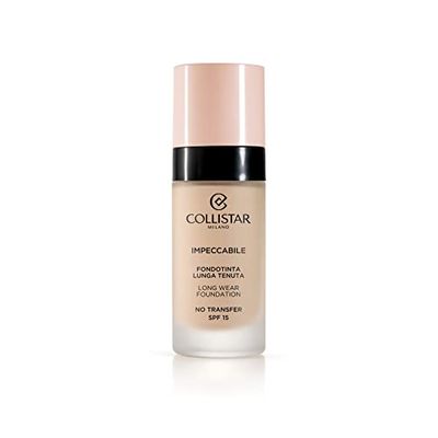 Collistar Unavoidable Foundation - Long Lasting - No Transfer - SPF 15 - Instant Moisture and Up to 120 Hours - Natural Matte Finish - Second Skin Look - Modules Coverage - 30ml