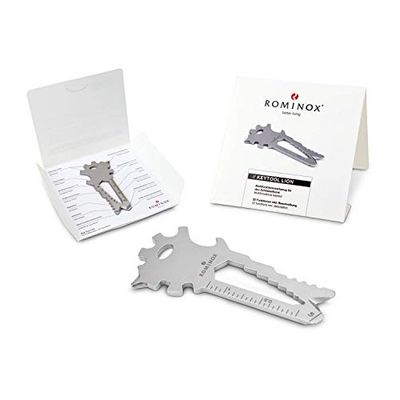 Artykuł na prezent: ROMINOX Key Tool // Lion, 22 funkcje, narzędzie wielofunkcyjne ze stali nierdzewnej z opisem funkcji, narzędzie wielofunkcyjne, podczas podróży lub urlopu