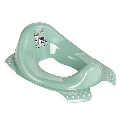 keeeper Adaptador para inodoro Funny Farm, De 18 meses a 4 años aprox, Antideslizante, Ewa, Verde Nordic