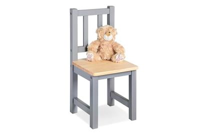 Children's chair 'Fenna', grey/natural