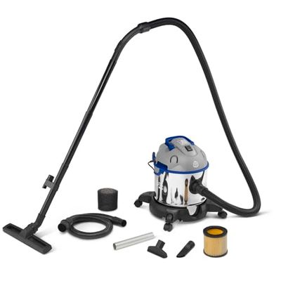 AR Blue Clean Aspirador multifunción 4 en 1 M20, Sólidos, Líquidos, Aspirador de Cenizas y función de soplador (1200 W, 20 l)