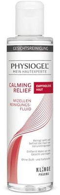 PHYSIOGEL Calming Relief Micellar Cleansing Fluid 200ml - Makeup Remover for Sensitive Skin - Gentle Facial Cleansing