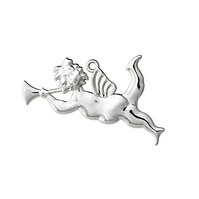 Rosendahl ängel med trumpet H6,5 cm Karen Blixen dekoration, silver