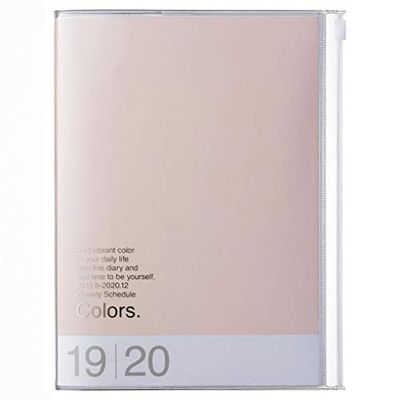 MARK'S 2020 Taschenkal.r A5 vertikal, couleurs rose beige