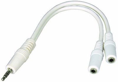 Waytex 21901 ljudadapter (stereo, 1 kontaktkontaktkontakt, 2 kontaktuttag, 0,15 m)