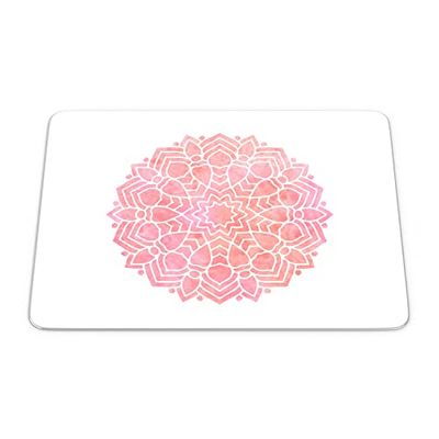 Bonamaison, Tappetino per mouse rettangolare, con stampa digitale, antiscivolo, per ufficio e casa, dimensioni: 22 x 18 cm