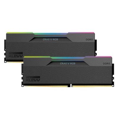KLEVV CRAS V 32GB (2X16GB) DDR5 RGB GAMING RAM 6000MT/S PC5-48000 Unbuffered Non-ECC 1.35V CL30 Kit modulo di memoria
