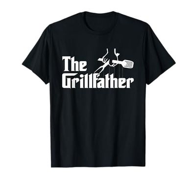 The Grillfather Funny BBQ Grill Grill Chef Smoker Gift Maglietta