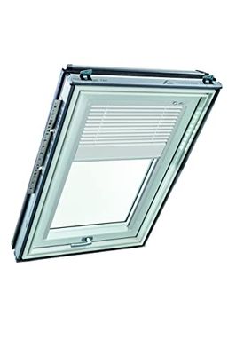 Roto Store Vénitien Originale ZJA - Rail de Guidage Argent - Fonctionnement Manuel - Pour Fenêtre de Toit de la Série Designo R6/R8, i8 et Classic K 64/84 - Taille 094/098 | 09/09 - Couleur Blanc