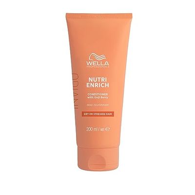 Wella Professionals Invigo Nutri Enrich Deep Nourishing Conditioner - Instant Deep Nourishment Anti-Frizz Conditioner With Vitamin E & Goji Berry - Restore Dry & Damaged Hair 200ml