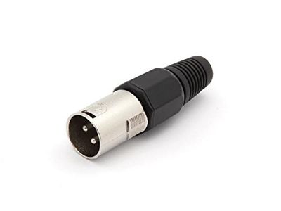 VELLEMAN - CA101B Xlr mâle 3 broches noir 640020