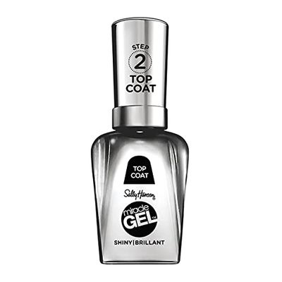 Sally Hansen Smalto Unghie Miracle Gel, Smalto Gel Senza Lampada UV, Effetto Manicure Professionale, 101 Top Coat