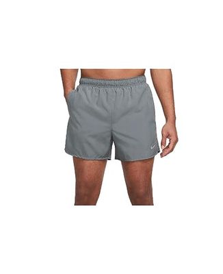 NIKE DV9363-084 M NK DF Challenger Short 5BF Pantaloni Sportivi Uomo Smoke Grey/Smoke Grey/Reflective Silv S