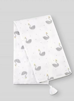 myHummy Lingettes d'emmaillotage en Bambou pour bébé avec Motif Cygne