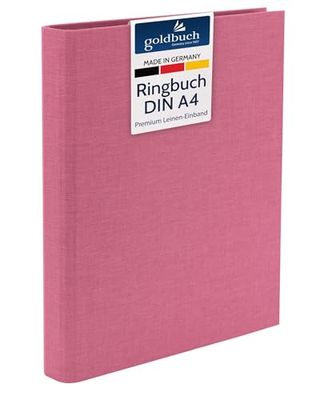 Goldbuch 37508 Fotoringbok, Bella Vista, fotoalbum 26 x 32 cm, fotoalbum mapp av linne, fotomapp för egendesign och fyllning, format DIN A4, perfekt för resor och semester, fuchsia