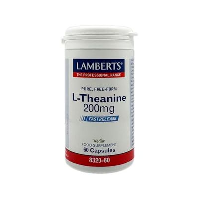 Lamberts L-Teanina 200mg Vegan - 60 Cápsulas