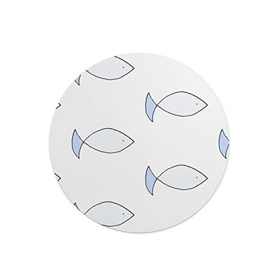 Questo Casa, Tapis de Souris Rond imprimé numérique avec Fond antidérapant pour Bureau et Maison Diamètre 22 cm