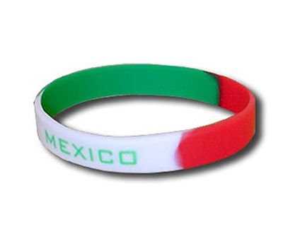 Supportershop Mexique Pulsera de Silicona, Unisex Adulto, Verde, FR : Taille Unique (Taille Fabricant : Taille One sizeque)