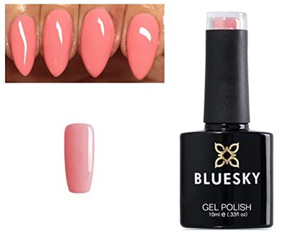 Polon à ongles en gel bluesky, DC035 rose tendre, rose clair, 10 ml (nécessite une lampe LED UV de séchage)