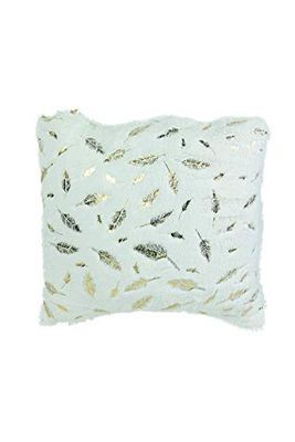 Villa d'Este Home Tivoli Christmas Fodral 45 x 45 cm i Polyester, Vit + Guld, Storlek: l. 45 x p. 5 x h. 45 cm